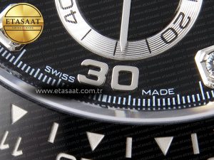 Daytona 116519 APSF 1:1 Best Edition Black Diamonds Dial on Oysterflex Rubber Strap SH4130 - Görsel 13
