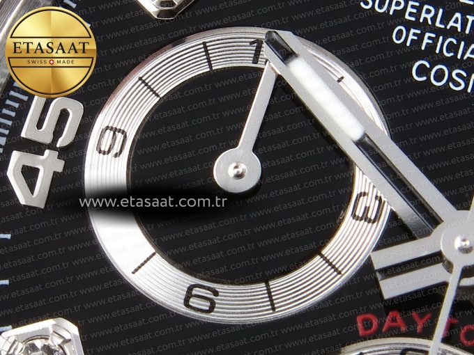 Daytona 116519 APSF 1:1 Best Edition Black Diamonds Dial on Oysterflex Rubber Strap SH4130 - Görsel 14