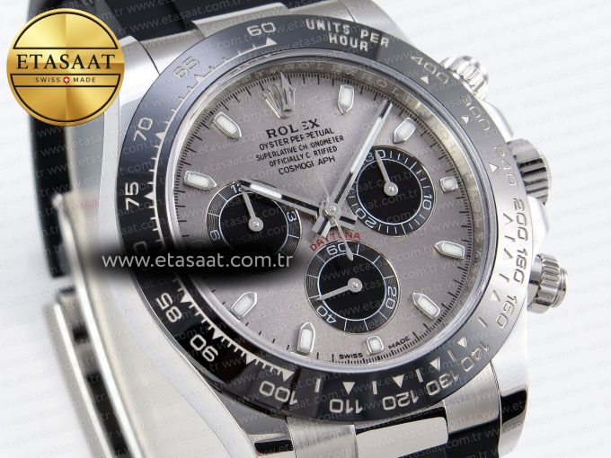 Daytona 116519 APSF 1:1 Best Edition Gray Dial on Oysterflex Rubber Strap SH4130 - Görsel 5