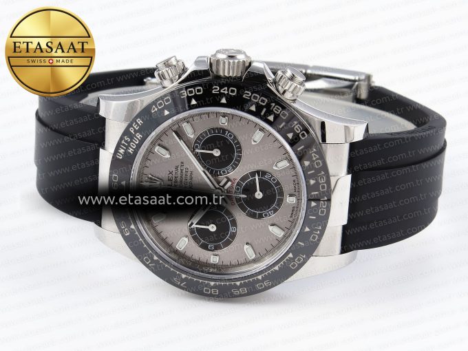 Daytona 116519 APSF 1:1 Best Edition Gray Dial on Oysterflex Rubber Strap SH4130 - Görsel 6