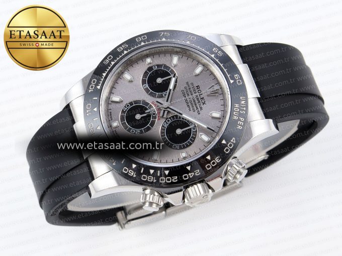 Daytona 116519 APSF 1:1 Best Edition Gray Dial on Oysterflex Rubber Strap SH4130 - Görsel 7
