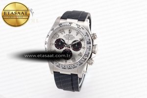 Daytona 116519 Clean Factory 1:1 Best Edition 904L SS Case White Dial on Rubber Strap SA4130 V2
