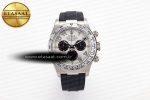 Daytona 116519 Clean Factory 1:1 Best Edition 904L SS Case White Dial on Rubber Strap SA4130 V2 - Görsel 3