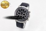 Daytona 116519 Clean Factory 1:1 Best Edition Black Diamonds Dial on Oysterflex Rubber Strap SA4130