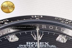 Daytona 116519 Clean Factory 1:1 Best Edition Black Diamonds Dial on Oysterflex Rubber Strap SA4130 - Görsel 14