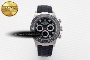 Daytona 116519 Clean Factory 1:1 Best Edition Black Diamonds Dial on Oysterflex Rubber Strap SA4130 - Görsel 3