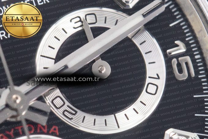Daytona 116519 Clean Factory 1:1 Best Edition Black Diamonds Dial on Oysterflex Rubber Strap SA4130 - Görsel 7