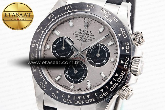 Daytona 116519 Clean Factory 1:1 Best Edition Grey Dial on Oysterflex Rubber Strap SA4130 - Görsel 6