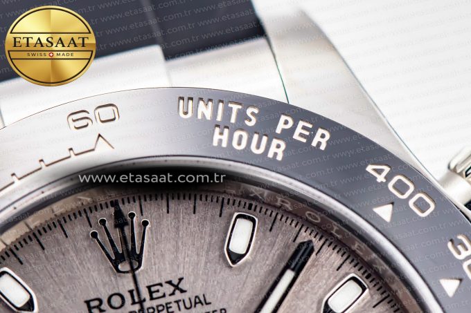 Daytona 116519 Clean Factory 1:1 Best Edition Grey Dial on Oysterflex Rubber Strap SA4130 - Görsel 9