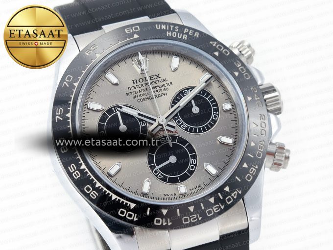 Daytona 116519 QF 1:1 Best Edition Gray Dial on Oysterflex Strap SH4130 V3 (Gain Weight) - Görsel 5