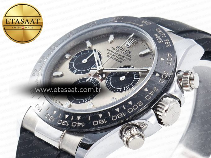 Daytona 116519 QF 1:1 Best Edition Gray Dial on Oysterflex Strap SH4130 V3 (Gain Weight) - Görsel 7