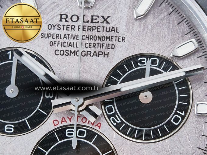 Daytona 116519 QF 1:1 Best Edition Meteorite Dial on Oysterflex Strap SH4130 V3 (Gain Weight) - Görsel 10
