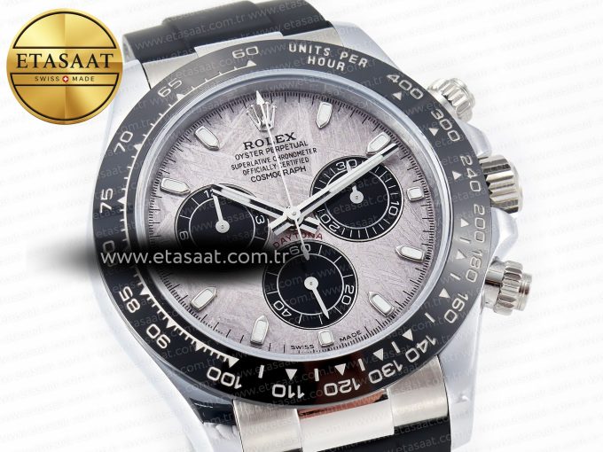Daytona 116519 QF 1:1 Best Edition Meteorite Dial on Oysterflex Strap SH4130 V3 (Gain Weight) - Görsel 5