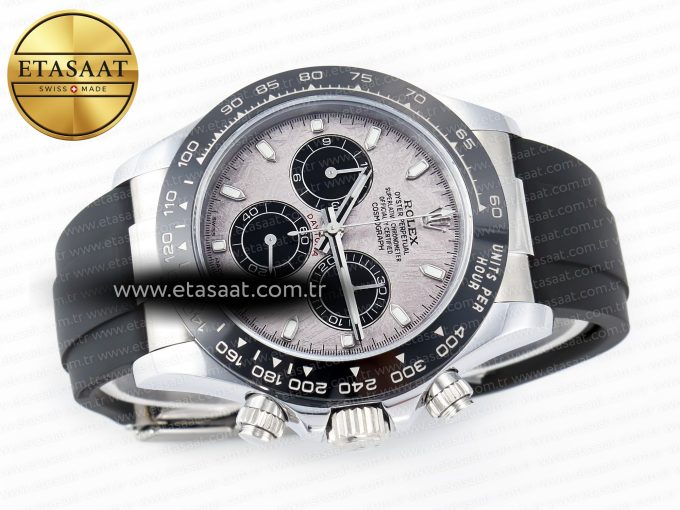 Daytona 116519 QF 1:1 Best Edition Meteorite Dial on Oysterflex Strap SH4130 V3 (Gain Weight) - Görsel 8
