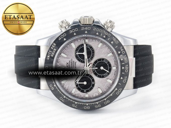 Daytona 116519 QF 1:1 Best Edition Meteorite Dial on Oysterflex Strap SH4130 V3 (Gain Weight) - Görsel 9