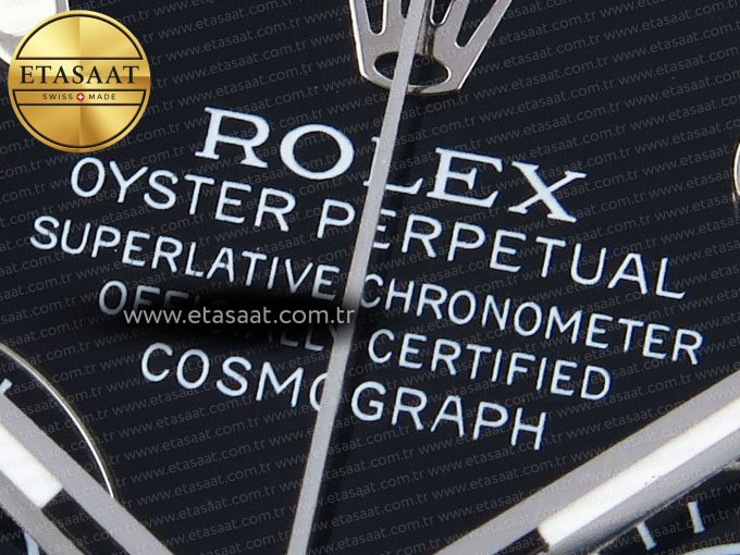 Daytona 116519 SS OMF Best Edition Black Dial on Oysterflex Strap A7750 (Slim Movement) - Görsel 10