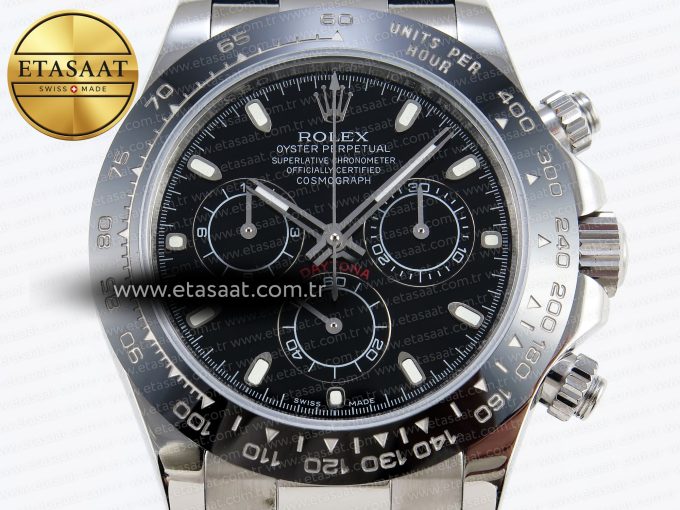Daytona 116519 SS OMF Best Edition Black Dial on Oysterflex Strap A7750 (Slim Movement) - Görsel 4