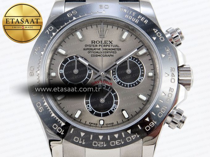 Daytona 116519 SS OMF Best Edition Gray/Black Dial on Oysterflex Strap A7750 (Slim Movement) - Görsel 4