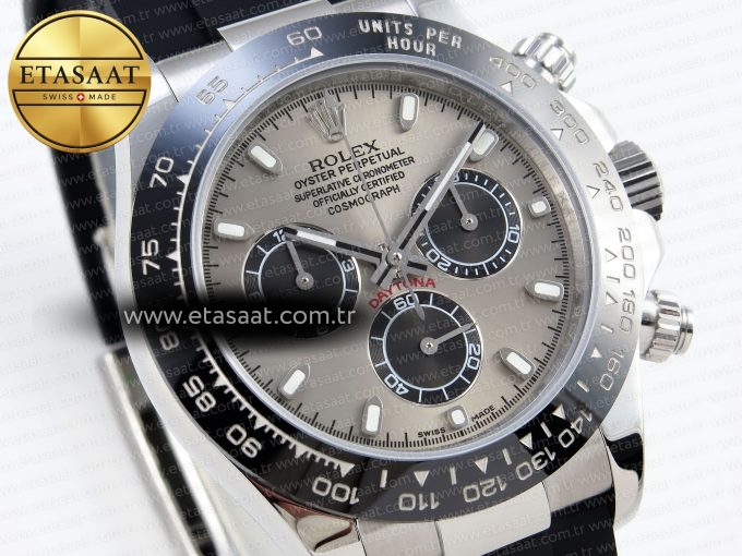 Daytona 116519 SS OMF Best Edition Gray/Black Dial on Oysterflex Strap A7750 (Slim Movement) - Görsel 5