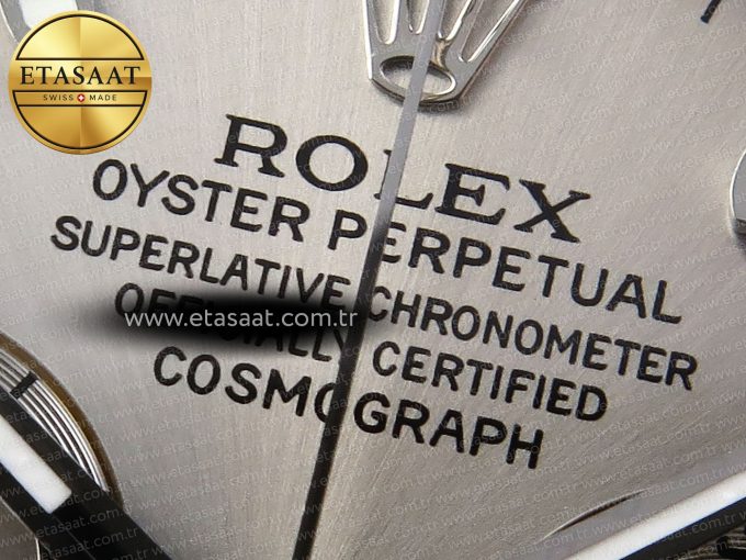 Daytona 116519 SS OMF Best Edition Gray Dial on Oysterflex Strap A7750 (Slim Movement) - Görsel 10