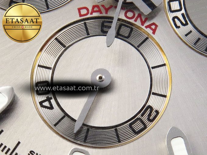 Daytona 116519 SS OMF Best Edition Gray Dial on Oysterflex Strap A7750 (Slim Movement) - Görsel 12