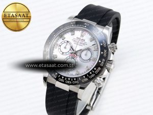 Daytona 116519 SS OMF Best Edition White MOP Diamonds Dial on Oysterflex Strap A7750 (Slim Movement) - Görsel 2