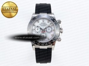 Daytona 116519 SS OMF Best Edition White MOP Diamonds Dial on Oysterflex Strap A7750 (Slim Movement) - Görsel 3