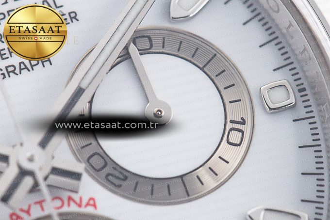Daytona 116520 Clean 1:1 Best Edition 904L SS Case and Bracelet White Dial SA4130 V3 - Görsel 11