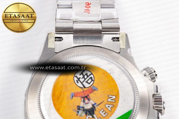 Daytona 116520 Clean 1:1 Best Edition 904L SS Case and Bracelet White Dial SA4130 V3 - Görsel 20