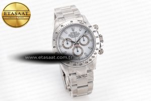 Daytona 116520 Clean 1:1 Best Edition 904L SS Case and Bracelet White Dial SA4130 V3 - Görsel 4
