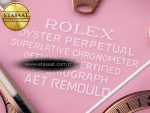 Rolex Daytona White Ceramic Case and Bracelet Pink Dial SA4130 - Görsel 10