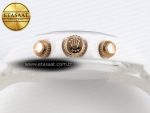 Rolex Daytona White Ceramic Case and Bracelet Pink Dial SA4130 - Görsel 16