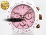 Rolex Daytona White Ceramic Case and Bracelet Pink Dial SA4130 - Görsel 4
