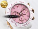 Rolex Daytona White Ceramic Case and Bracelet Pink Dial SA4130 - Görsel 5
