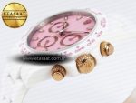 Rolex Daytona White Ceramic Case and Bracelet Pink Dial SA4130 - Görsel 8