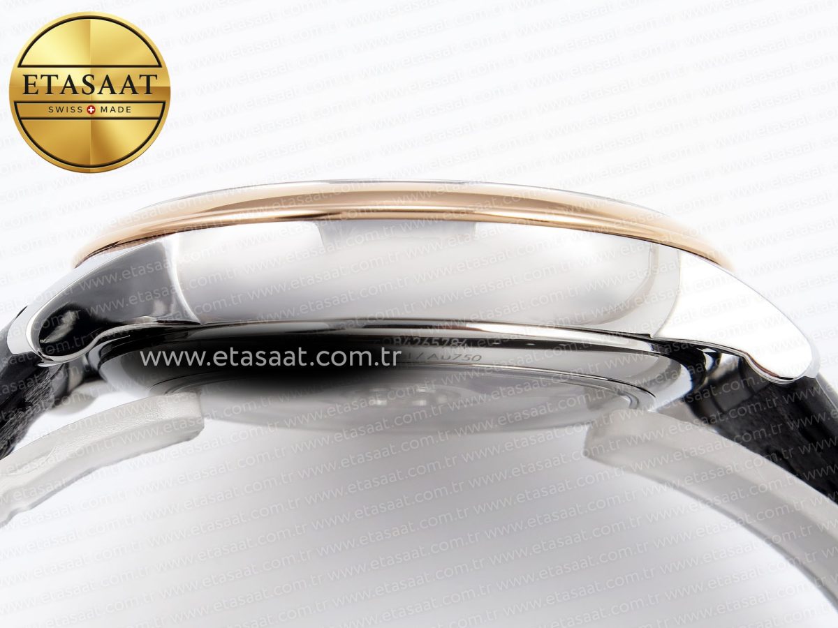 De Ville Date RG MKF 1:1 Best Edition Gray Dial Roman Marker on Gray Leather Strap A8800 - Görsel 13