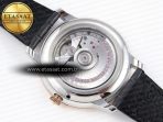De Ville Date RG MKF 1:1 Best Edition Gray Dial Roman Marker on Gray Leather Strap A8800 - Görsel 16