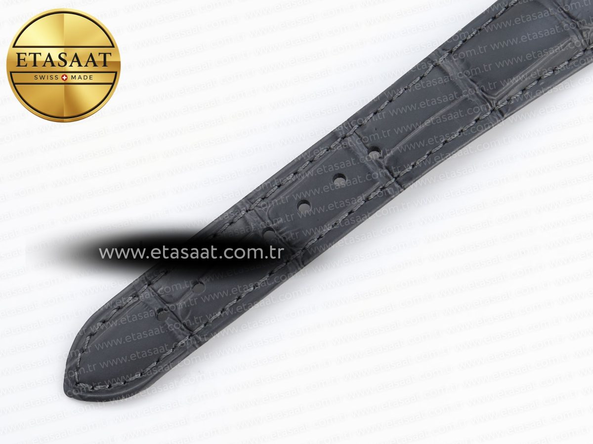 De Ville Date RG MKF 1:1 Best Edition Gray Dial Roman Marker on Gray Leather Strap A8800 - Görsel 24