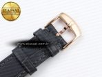 De Ville Date RG MKF 1:1 Best Edition Gray Dial Roman Marker on Gray Leather Strap A8800 - Görsel 25
