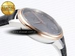 De Ville Date RG MKF 1:1 Best Edition Gray Dial Roman Marker on Gray Leather Strap A8800 - Görsel 9