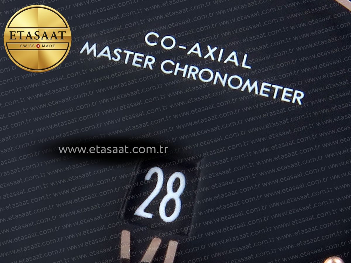 De Ville Date SS MKF 1:1 Best Edition Black Dial Roman Marker on Black Leather Strap A8800 - Görsel 11