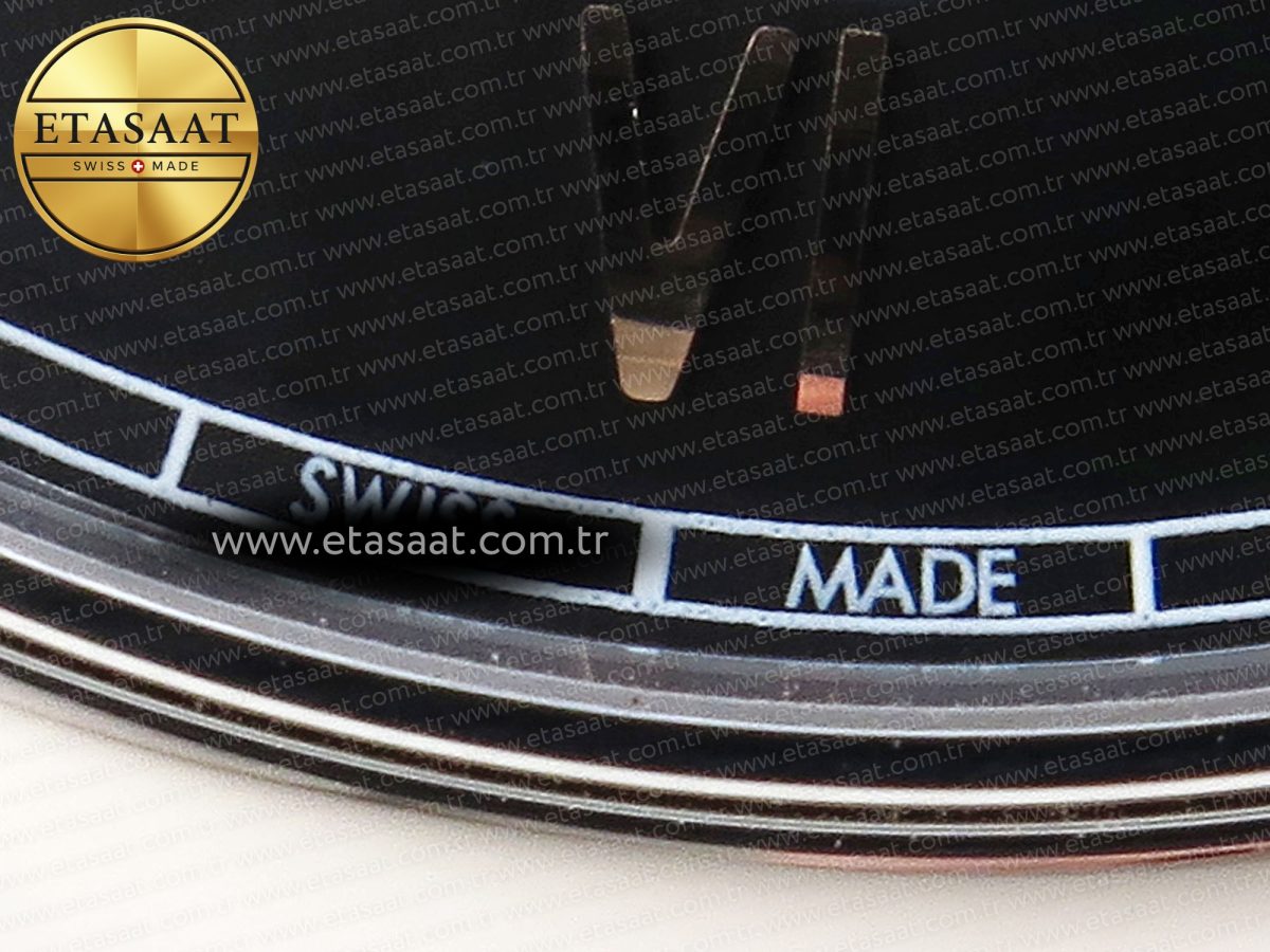 De Ville Date SS MKF 1:1 Best Edition Black Dial Roman Marker on Black Leather Strap A8800 - Görsel 12