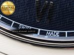 De Ville Date SS MKF 1:1 Best Edition Blue Dial Roman Marker on Black Leather Strap A8800 - Görsel 12