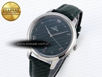 De Ville Date SS MKF 1:1 Best Edition Dark Gray Dial Roman Marker on Black Leather Strap A8800