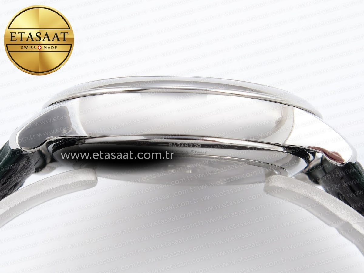 De Ville Date SS MKF 1:1 Best Edition Dark Gray Dial Roman Marker on Black Leather Strap A8800 - Görsel 13