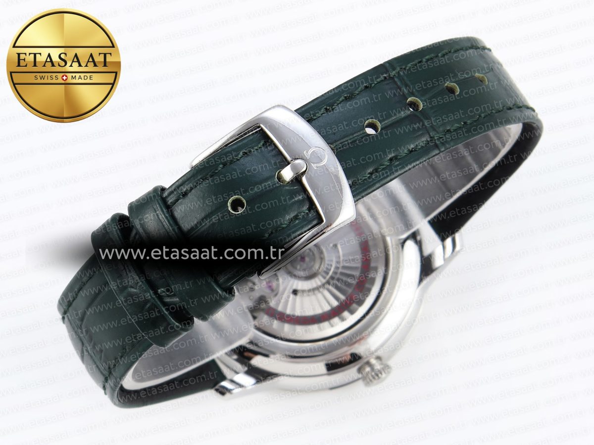 De Ville Date SS MKF 1:1 Best Edition Dark Gray Dial Roman Marker on Black Leather Strap A8800 - Görsel 15
