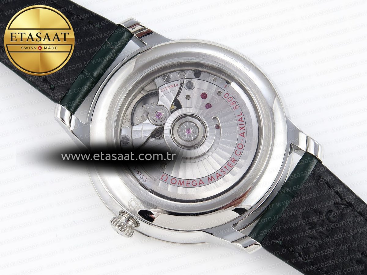 De Ville Date SS MKF 1:1 Best Edition Dark Gray Dial Roman Marker on Black Leather Strap A8800 - Görsel 16