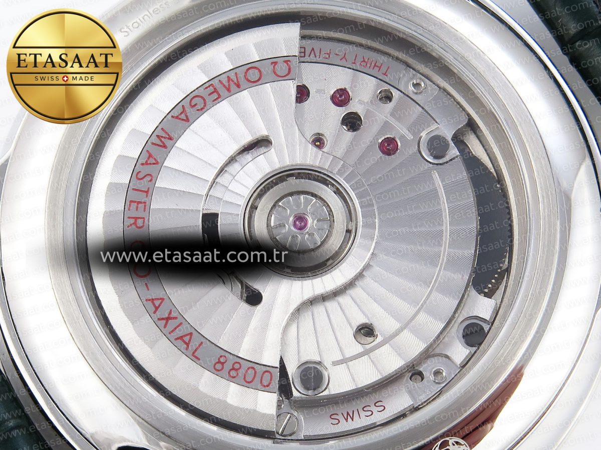 De Ville Date SS MKF 1:1 Best Edition Dark Gray Dial Roman Marker on Black Leather Strap A8800 - Görsel 17