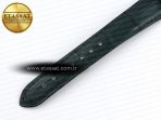 De Ville Date SS MKF 1:1 Best Edition Dark Gray Dial Roman Marker on Black Leather Strap A8800 - Görsel 24