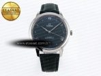 De Ville Date SS MKF 1:1 Best Edition Dark Gray Dial Roman Marker on Black Leather Strap A8800 - Görsel 3